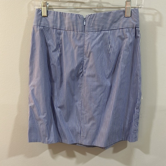 Jcrew mini skirt tie front banking stripe size 2 - Picture 5 of 5
